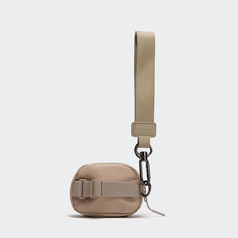 Pander Wrist Strap & Mini RFID Blocking Wallet Combo – Stylish, Compact, and Versatile Accessory Set - Raw Linen - Image 3